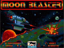 Title screen of Moon Blaster on the Commodore Amiga.