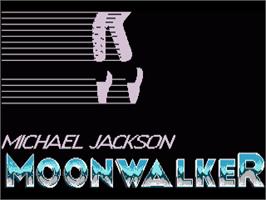 Title screen of Moonwalker on the Commodore Amiga.