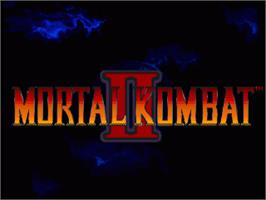 Title screen of Mortal Kombat II on the Commodore Amiga.