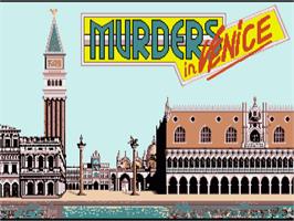 Title screen of Murders in Venice on the Commodore Amiga.