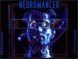 Title screen of Neuromancer on the Commodore Amiga.