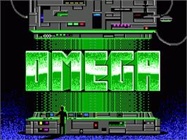 Title screen of Omega on the Commodore Amiga.