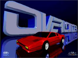 Title screen of Overlander on the Commodore Amiga.