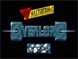 Title screen of Overlord on the Commodore Amiga.