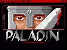 Title screen of Paladin on the Commodore Amiga.