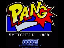 Title screen of Pang on the Commodore Amiga.
