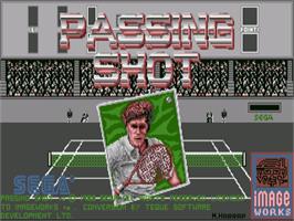 Title screen of Passing Shot on the Commodore Amiga.