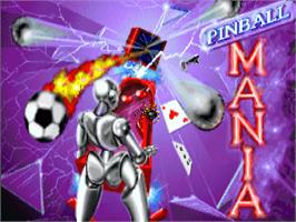 Title screen of Pinball Mania on the Commodore Amiga.