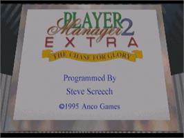 Title screen of Player Manager 2 on the Commodore Amiga.