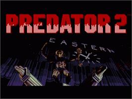 Title screen of Predator 2 on the Commodore Amiga.