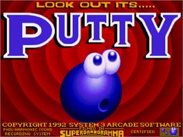 Title screen of Putty on the Commodore Amiga.