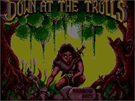 Title screen of Realm of the Trolls on the Commodore Amiga.