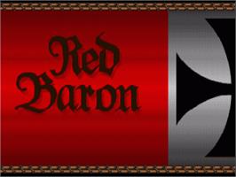 Title screen of Red Baron on the Commodore Amiga.