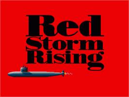 Title screen of Red Storm Rising on the Commodore Amiga.