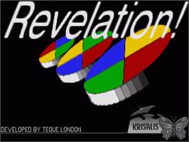 Title screen of Revelation on the Commodore Amiga.