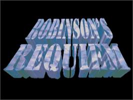 Title screen of Robinson's Requiem on the Commodore Amiga.
