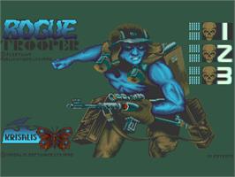 Title screen of Rogue Trooper on the Commodore Amiga.