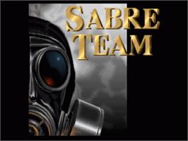 Title screen of Sabre Team on the Commodore Amiga.