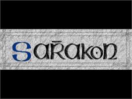 Title screen of Sarakon on the Commodore Amiga.