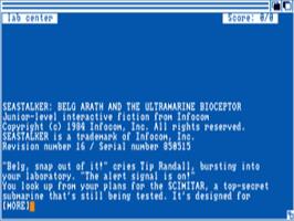 Title screen of Seastalker on the Commodore Amiga.