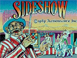 Title screen of SideShow on the Commodore Amiga.
