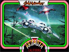 Title screen of Sidewinder on the Commodore Amiga.