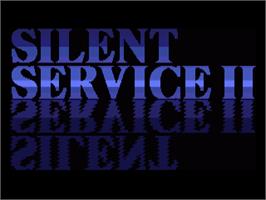 Title screen of Silent Service 2 on the Commodore Amiga.
