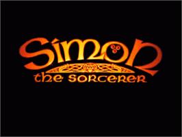 Title screen of Simon the Sorcerer on the Commodore Amiga.