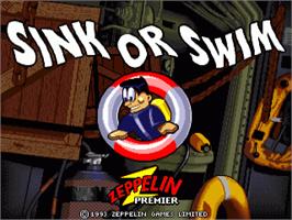 Title screen of Sink or Swim on the Commodore Amiga.