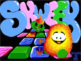 Title screen of Skweek on the Commodore Amiga.