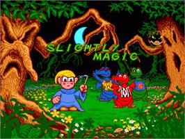 Title screen of Slightly Magic on the Commodore Amiga.