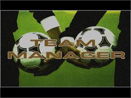 Title screen of Soccer Team Manager: English and Italian Leagues on the Commodore Amiga.