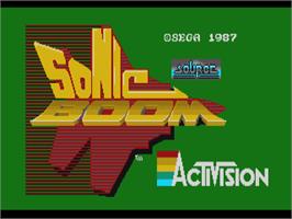 Title screen of Sonic Boom on the Commodore Amiga.