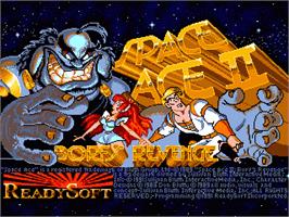 Title screen of Space Ace II: Borf's Revenge on the Commodore Amiga.