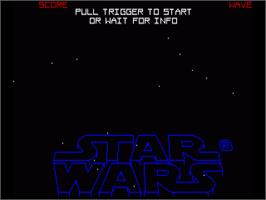 Title screen of Star Wars: The Empire Strikes Back on the Commodore Amiga.