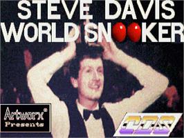 Title screen of Steve Davis World Snooker on the Commodore Amiga.
