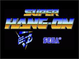 Title screen of Super Hang-On on the Commodore Amiga.