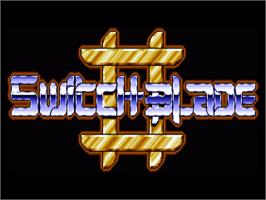 Title screen of Switchblade 2 on the Commodore Amiga.