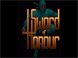 Title screen of Sword of Honour on the Commodore Amiga.