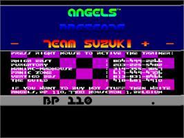 Title screen of Team Suzuki on the Commodore Amiga.
