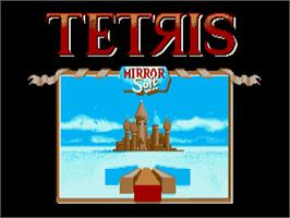 Title screen of Tetris on the Commodore Amiga.