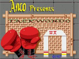 Title screen of Thai Boxing on the Commodore Amiga.