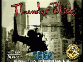 Title screen of Thunder Blade on the Commodore Amiga.