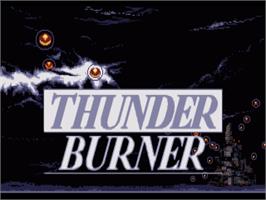 Title screen of Thunder Burner on the Commodore Amiga.