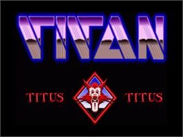 Title screen of Titan on the Commodore Amiga.