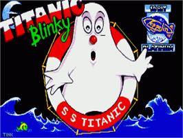 Title screen of Titanic Blinky on the Commodore Amiga.