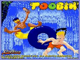 Title screen of Toobin' on the Commodore Amiga.