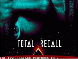 Title screen of Total Recall on the Commodore Amiga.