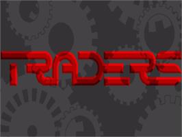 Title screen of Traders: The Intergalactic Trading Game on the Commodore Amiga.
