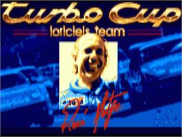 Title screen of Turbo Cup on the Commodore Amiga.